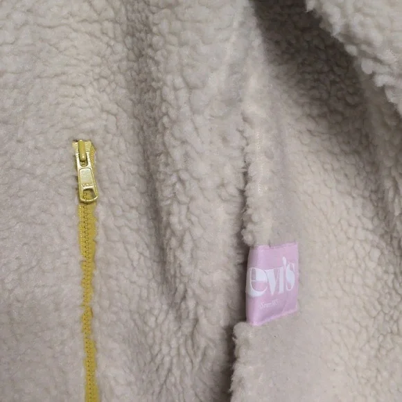 Levi's Monty Sherpa Pullover, Size Small NWOT, Women's Fleece Sherpa - Picture 7 of 9